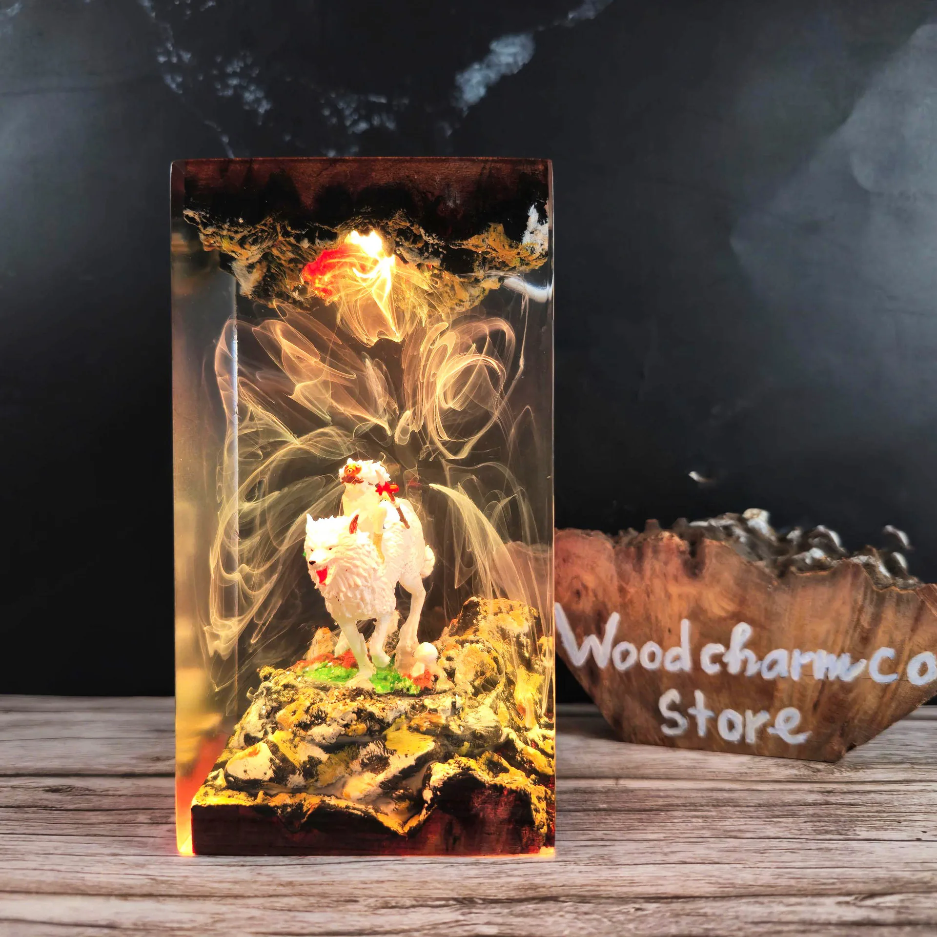 Fantasy Cloud Animal Resin Luminous Home Decoration Crafts Creative Ornaments Festival Gifts