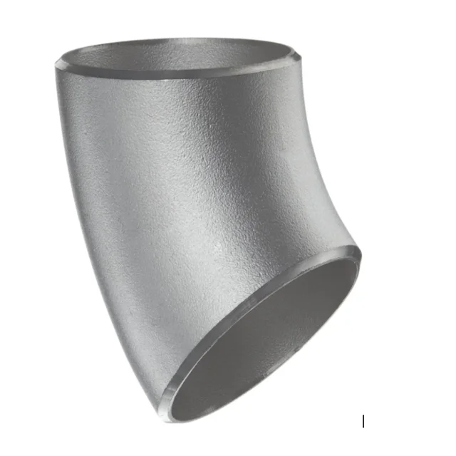 Titanium Alloy ASTM B363 GR WPT2 WPT3 WPT5 45 Degree Elbow Pipe Fittings