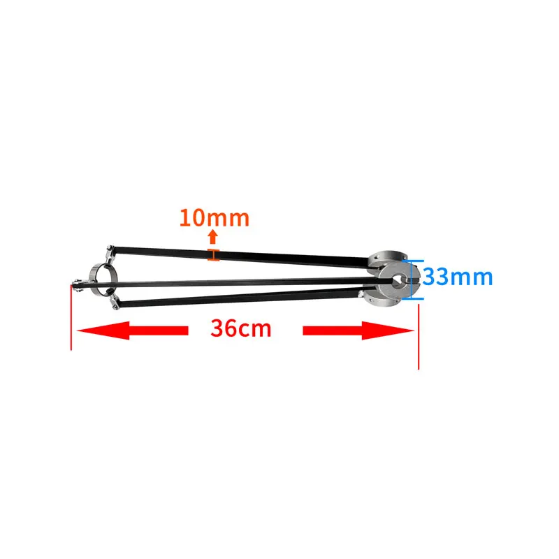 Nuovo Guida al pavimento per treppiede Stabilizzatore a stella per treppiede Guida al pavimento Palo prisma per rilevamento