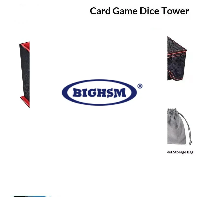 Portable Foldable Dice Roller Tower With Bag PU Leather Dice Tray Convenient Special Design Dice Tower For RPG Table Top Gaming