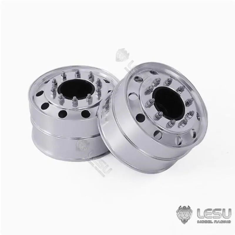 LESU 1/16 Truck Wheel Hubs 50001 Aluminum Alloy German Bruder Accessories For Unpowered Front Axle DIY Accessories