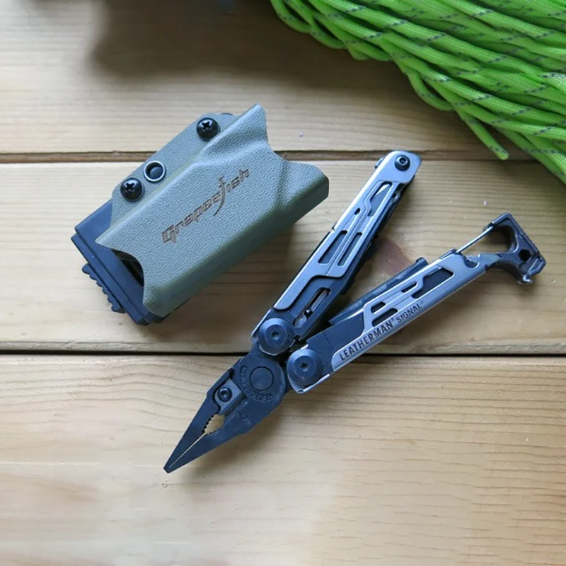 Imagem -03 - Kydex Bainha Faca Edc Ferramenta Scabbards k Case para Leatherman Sinal Quick Draw Pull Waist Clip Bolsa Cover Tactical 1pc