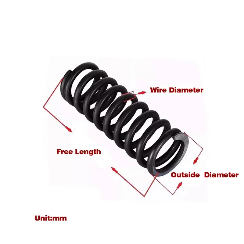 สปริงอัดแมงกานีส 65 เพื่อแรงคงที่และอายุการใช้งานยาวนานในกลไกที่มีความแม่นยำ ลวด 1.0 มม. OD 5 20 มม.