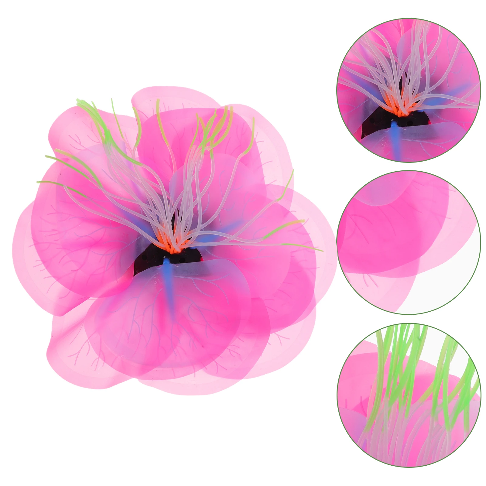 

Silica Gel Coral Aquatic Plants Artificial Household Decor for Fish Tank Supplies Realistic Small Fake Plant Aquarium Decor
