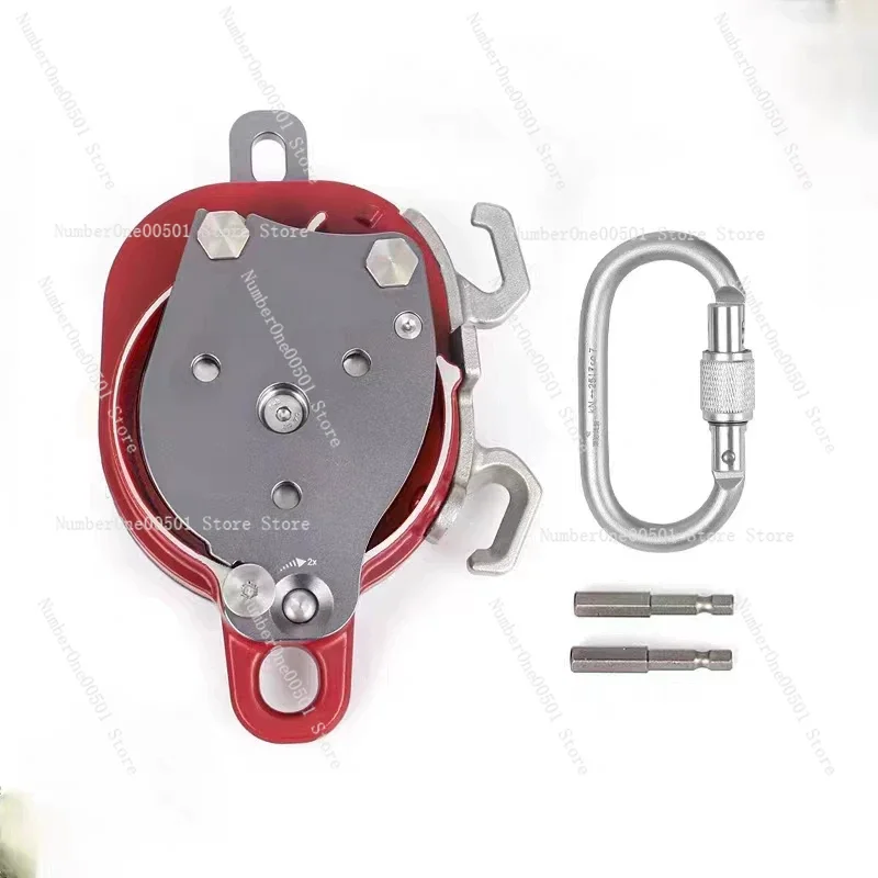 

Drill Drive Pulley Descender Lift Double Force System One-way Pulley CCD/CCR