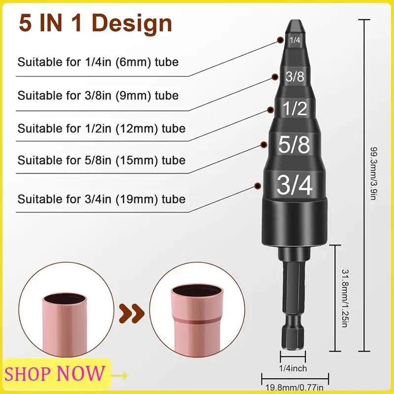 5-In-1 HVAC Repair Tool, 2PCS Air Conditioner Copper Pipe Tube Expander Soft Copper Tubing Swaging Tool Easy To Use