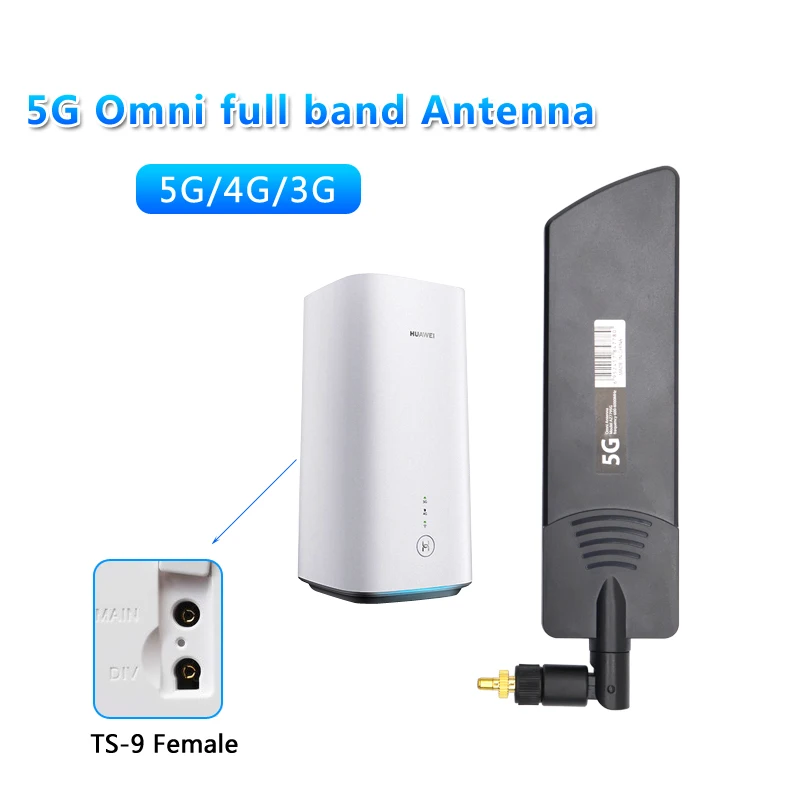 Broadband 5G 4G 3G GSM 600~6000Mhz High Gain 22dbi Aerial Indoor Outdoor WiFi Waterproof Router Antenna For TS9 SMA Male Female