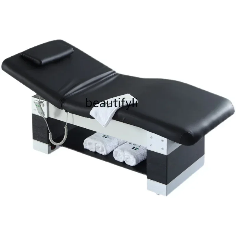 

High-End Beauty n Dedicated Solid Wood Electric Folding Facial Bed Massage Bed Physiotherapy Bed