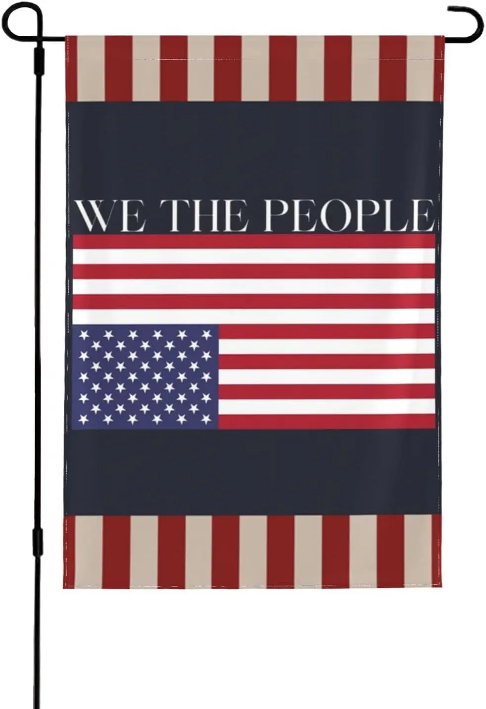 Upside Down American We The People Flag, We The People Garden Flags Funny Garden Flag 12x18 Double Sided Garden Banner For Yard