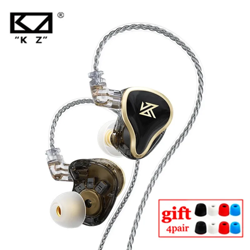 KZ ZAS 7BA+1DD Hybrid In Ear Earphone 16 Drivers Unit HIFI Headset DJ Monitor Headphones 8Core Cable KZ ZSX ZS10 PRO ZSN PRO ZAX