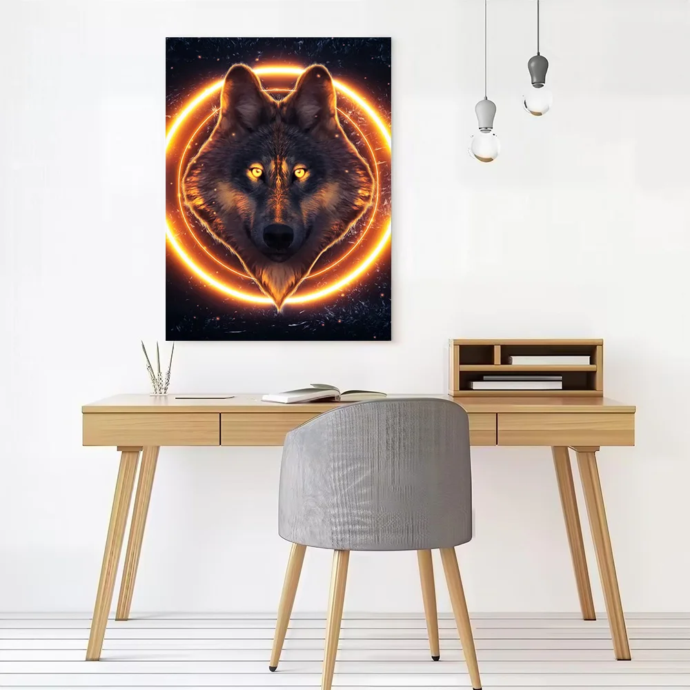 The Wolf Within Canvas Wall Art Poster Custom Wall Paintings Personalized Photo Printing for Gamer Decoration Wand Deko Bedroom