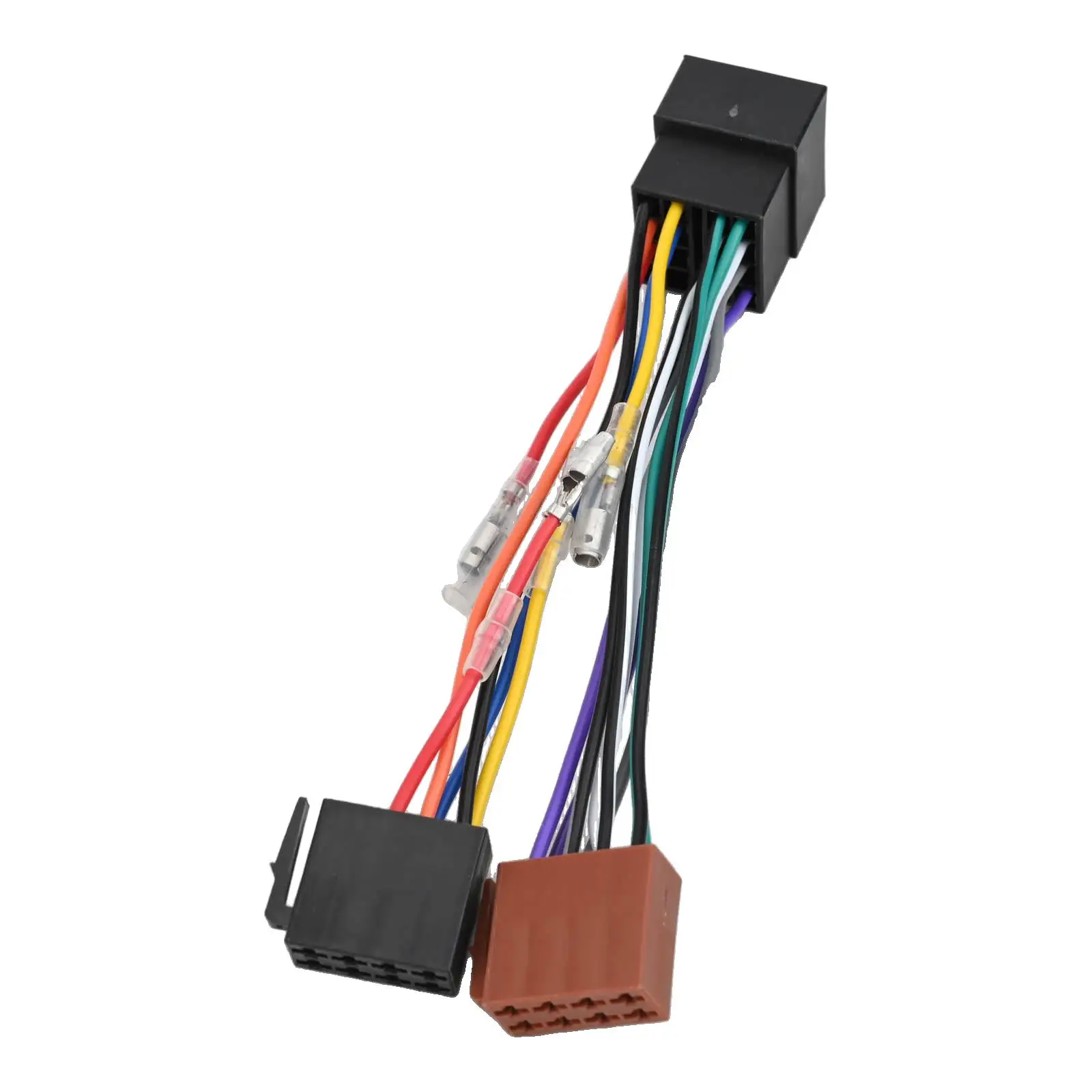 Automotive 16 Pin For ISO For Radio Wiring Adapter for For ISO Female Cable to For ISO Socket Signal Transmission