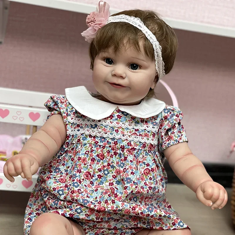 

60CM Maddie Reborn Dolls Touch Soft Handmade Lifelike 3D Skin Painted Bebe Reborn Doll Juguetes Para Niños