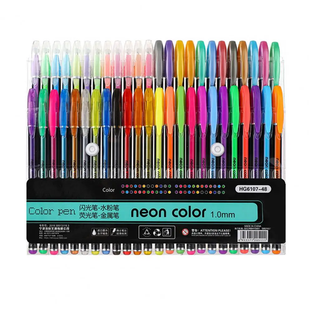 Ensemble de stylos gel scintillants pour artistes et étudiants, interconnexion métallique scintillante, écriture, dessin, surbrillance