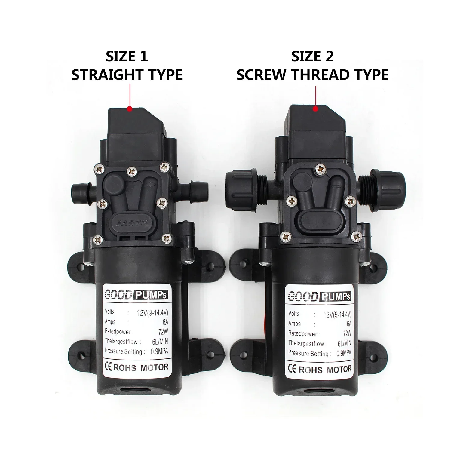 12V DC Diaphragm Intelligent Pump Car Washer Intelligent Reflux Pump 70W Micro Pump Self Priming Pump