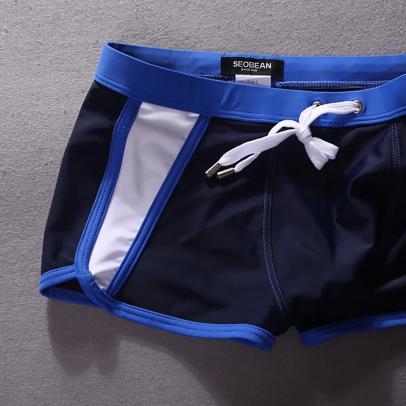 Seobean Men\'s Sexy Swimsuit Beach Shorts Swimming Trunks Comfortable Quick Dry Breathable Poolside Fashion Swimwear
