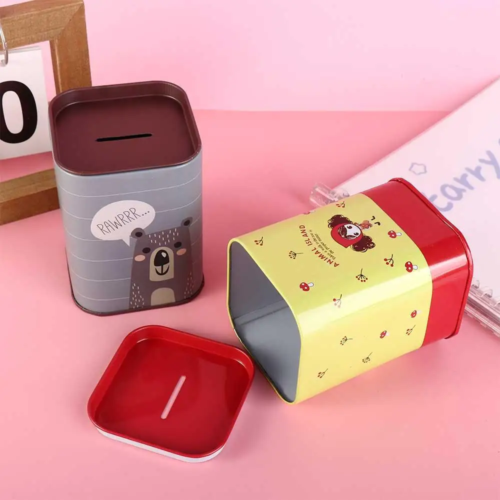 Urocza zabawka dla dzieci Żyrafa Zwierzę Pojemny bankietowy skrzynka na monety Skarbonka Metalowa skarbonka