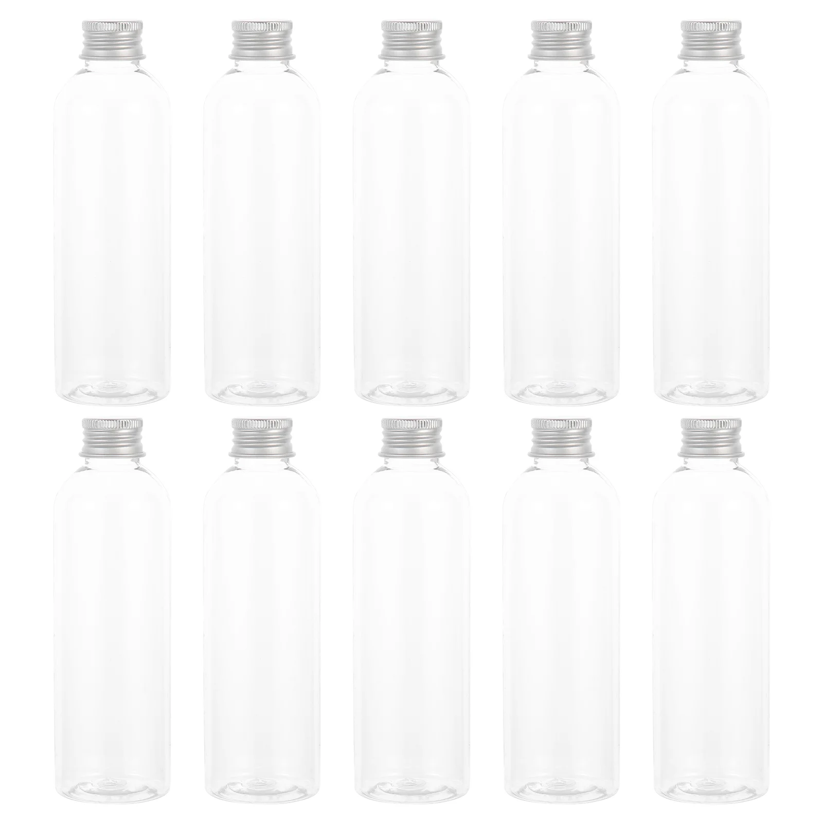 

Household Juice Bottles Multi-Function Empty Transparent Plastic Bottles Convenient Empty Bottles Aluminum Cap Beverage Bottle