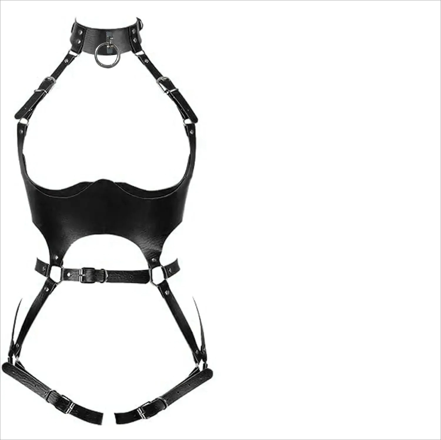 Women Sexy Sex Bondage Body Harness Belt Pu Leather Lingerie Bdsm Thigh Garter…