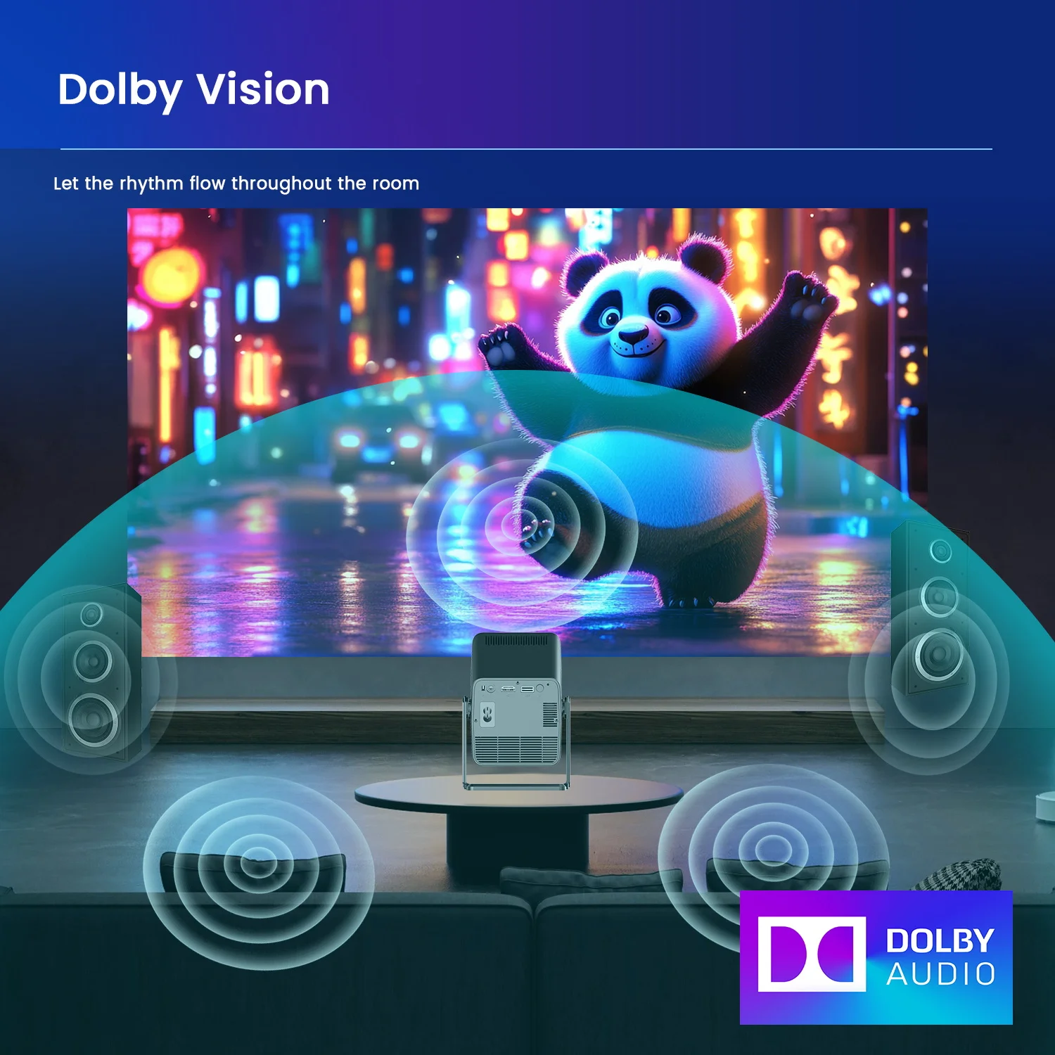 Projector  Full Hd Projector Suppor 4k 3D Stereo Sound Android13 Smart Voice Remote Control Wifi BT Console Digital Projector