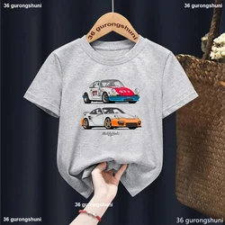 New Arrival Boys T Shirt Funny Car Cartoon Print Kids Clothes Summer Casual Hip Hop Boys T-Shirt High Quality Short Sleeve Tops