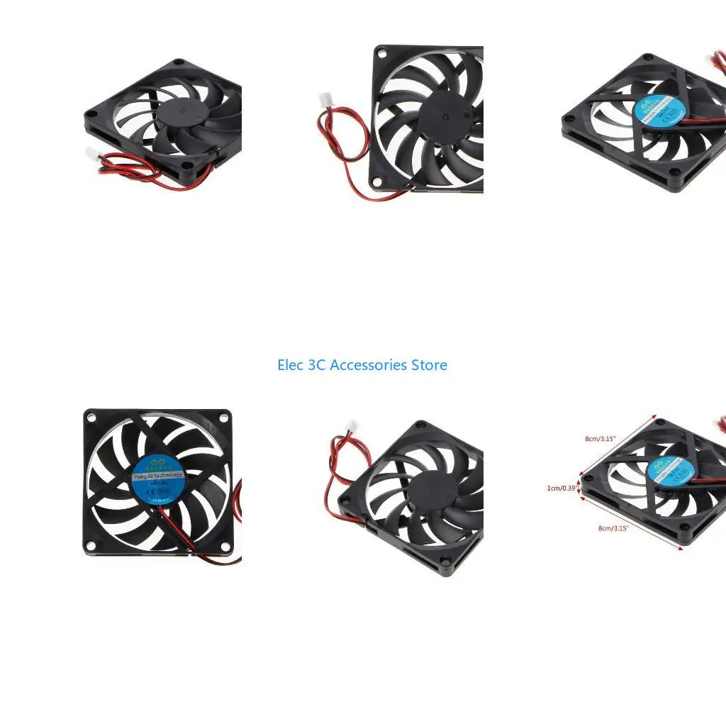 Y51A CPU Cooling 24V 2Pin USB Connector Heatsink Exhaust Cooling Fan Brushless Quiet for PC Computer