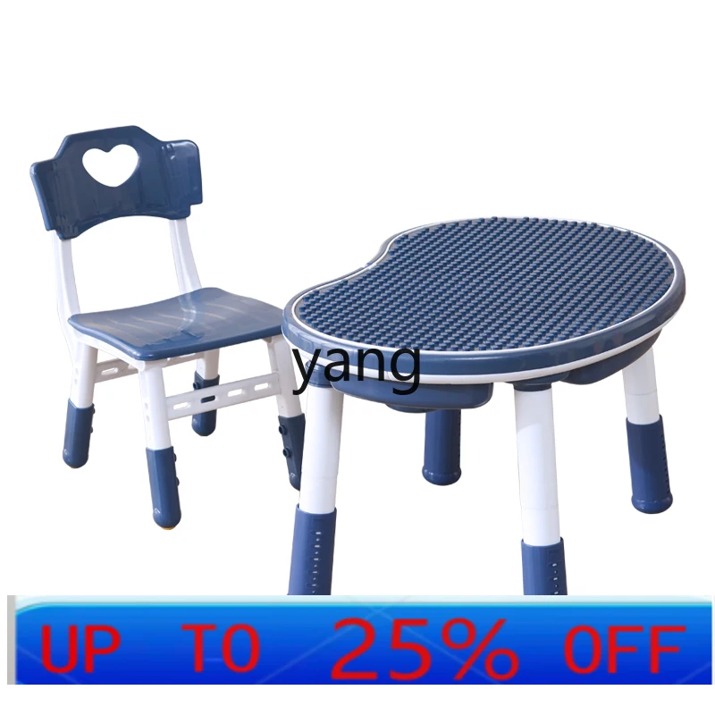 

CX Children's Multifunctional Building Blocks Table Large Particle Building Blocks Assembled Educational Toy Table