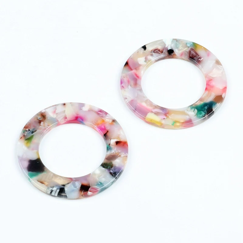 Leopard Print Circle Charm for DIY Jewellery Making
