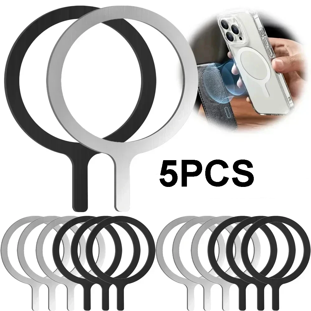 

Universal Magnet Sticker Magnetic Adapter Ring Suitable for Magsafe IPhone Wireless Charging Cellphone Round Metal Plate Ring