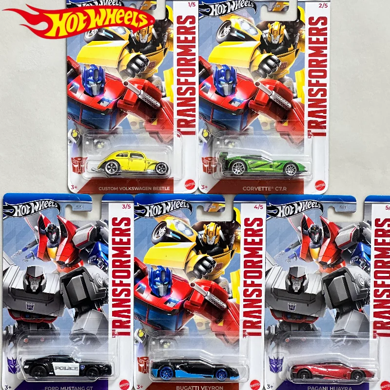 

Genuine Hot Wheels Transformers Gdg83 Bumblebee Custom Volkswagen Ford Mustang Pagani Bugatti Veyron1/64 Kong Die Cast Model Car