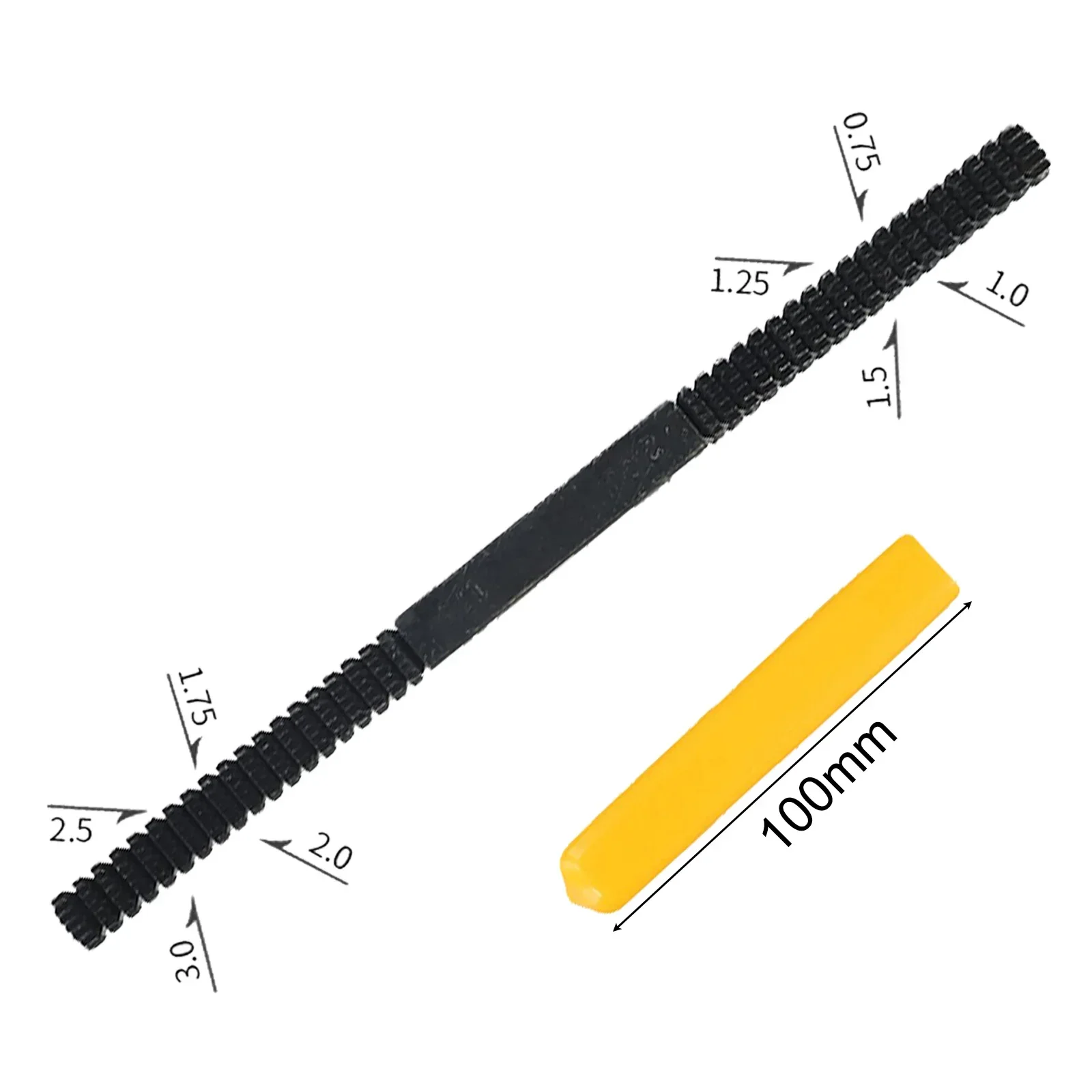 1pcs Thread Repair File 0.75-3mm Pitch Thread Repair File Metric Thread Restoration 45#carbon Steel For Studs Tool Accessories