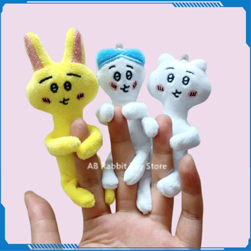 

MINISO Chiikawas куклы Kawaii Hachiware аниме 10 см милая Usagi мультяшная сумка мобильная плюшевая кукла школьная сумка подвеска игрушки подарки для девочек