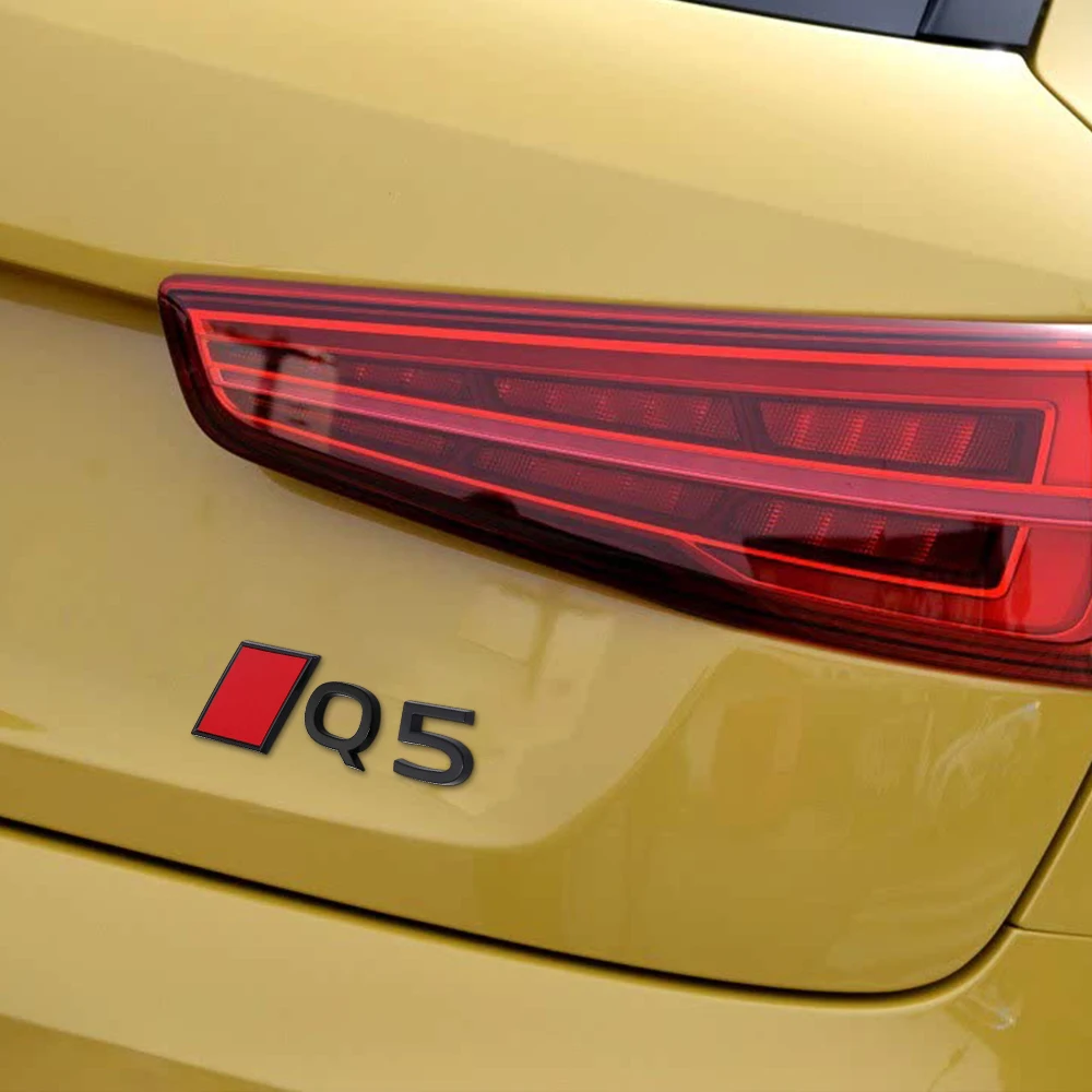 3D Aluminium Emblem Aufkleber für Audi Q3 Q4 Q5 Q6 Q7 Q8 – Auto-Styling Heckklappen-Emblem Dekoration Autozubehör – Detail 11