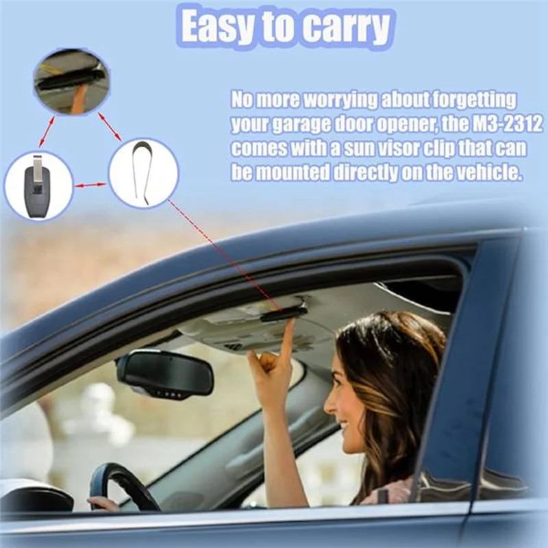 B27B 5PCS M3-2312 Garage Remote For Marantec 315MHZ Remote ,2 Keys Garage Door Remote Controller