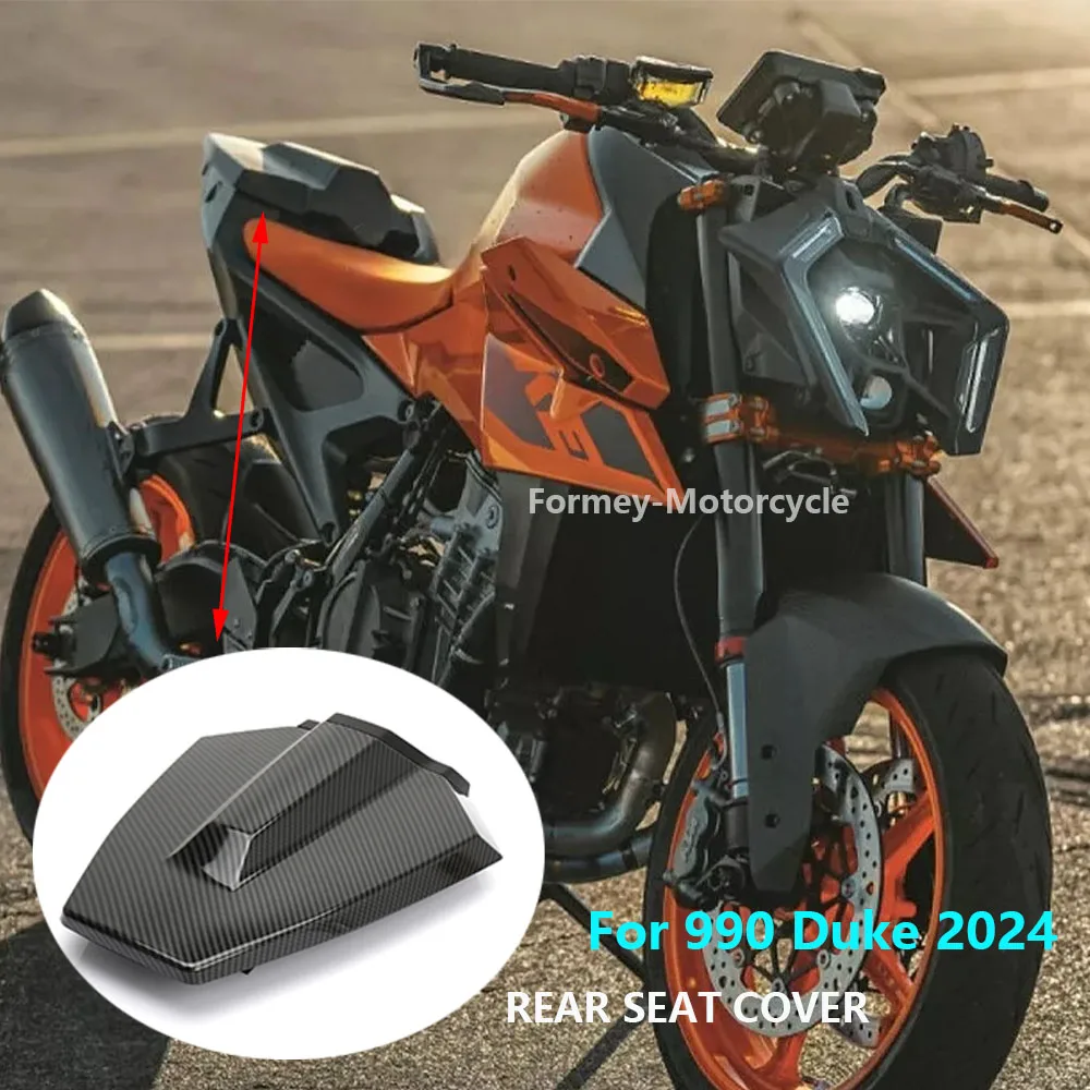 Motorcycle Pillion Rear Seat Cover Cowl Solo Passenger Fairing Carbon Fiber / Black For 990 Duke 990Duke 990 DUKE 2024