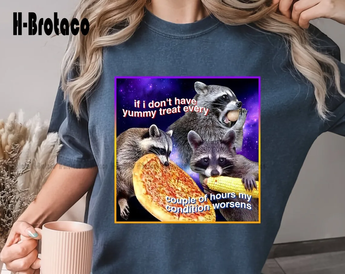 If I Don'T Have A Yummy Treat Meme Shirt, Raccoon Tanuki, Opossums Lover Shirt, Possums T-Shirt, Eat Trash Possum Tee, Meme Tee