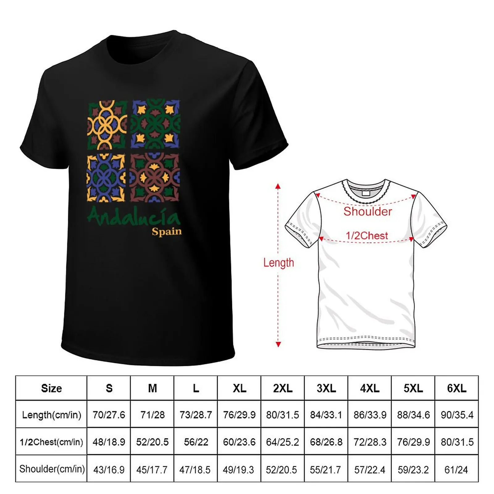 Andalusian Tiles 3 T-Shirt Quick Dry Fishing T-Shirt
