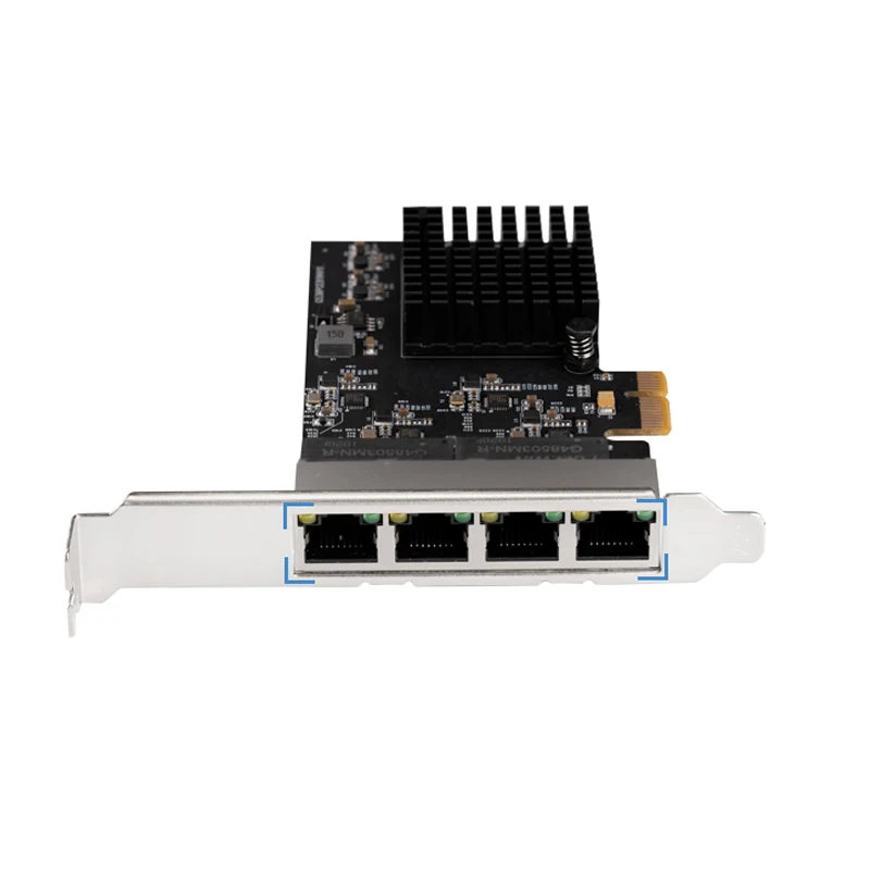 PCI Express Quad Gigabit Ethernet Network Adapter 10/100/1000Mb Network Card 1000Mbps PCIE X1 RTL8111H Chips RJ45 Lan NIC for PC