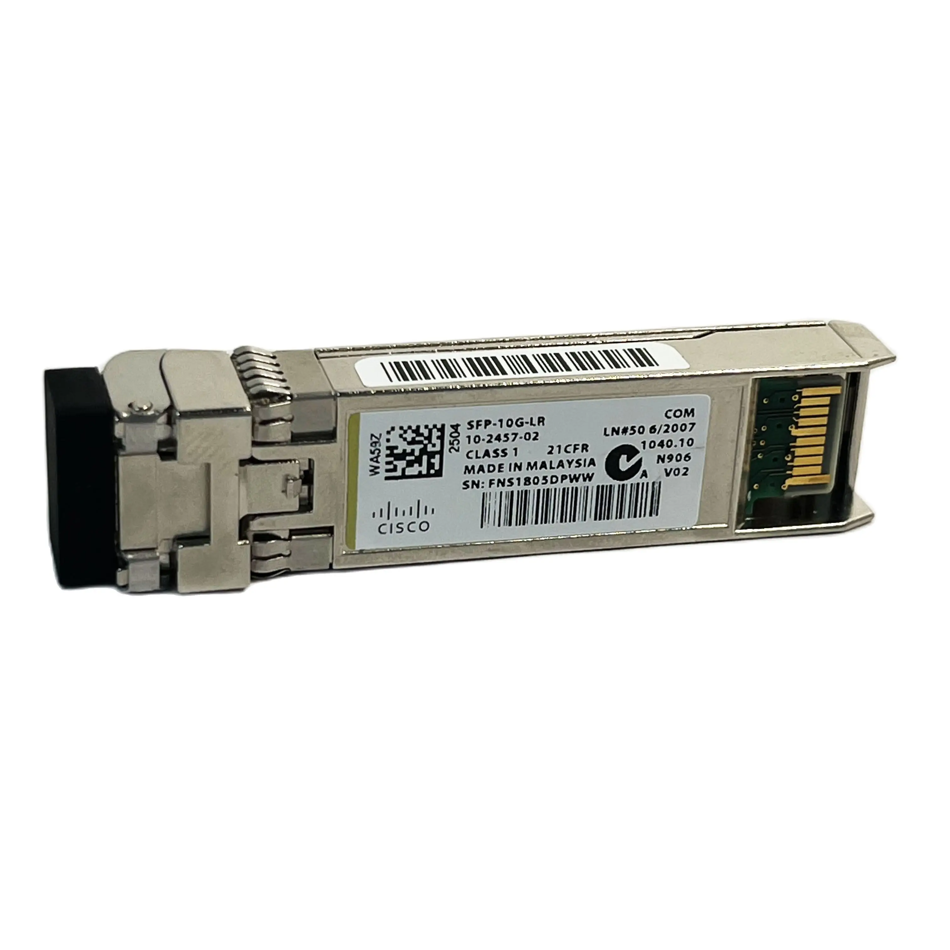 Módulo do transceptor da fibra ótica, SFP-10G-LR, único modo, SMF, CISCO, 10-2457-02, 1310nm, 10km, original