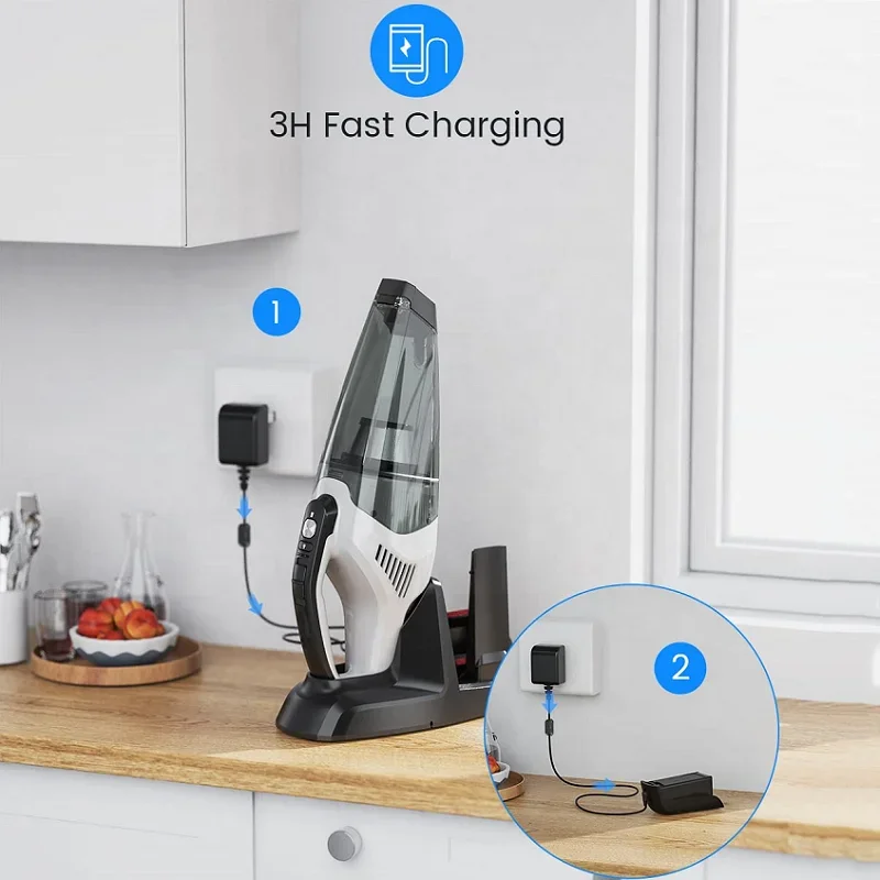 #Car Home Battery Cordless Vacuum Cleaner Handheld Floor with Rechargeable Battery