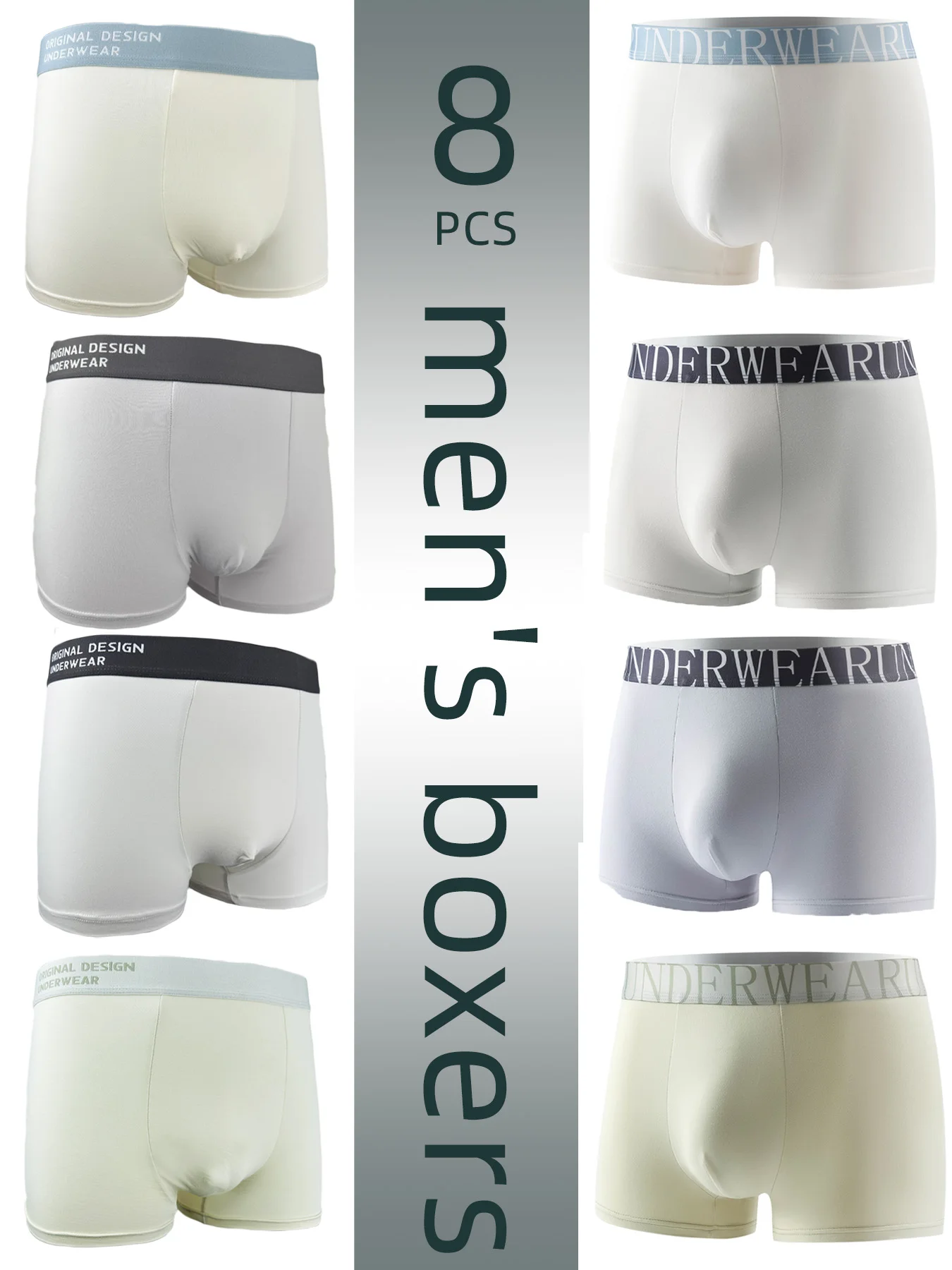 

8-Pack Mixed Men's Boxers:Morandi Color Palette for High - End Vibe, Breathable & Cloud - Like Skin - Friendly, Snug Fit