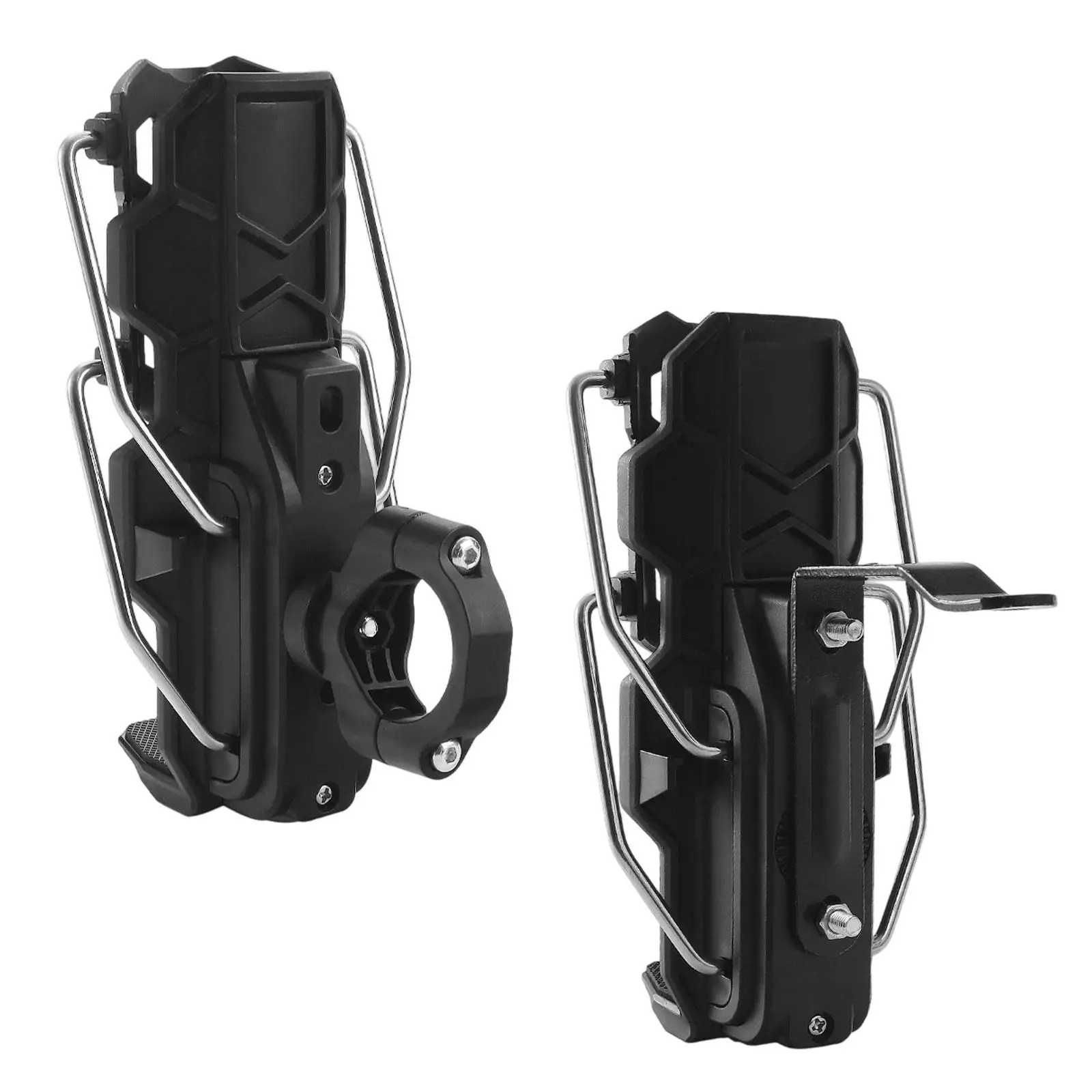 Motorcycle Drink Cup Holder Sturdy Metal Plastic Water Bottle Cage Easy Install for Motorbike Touring