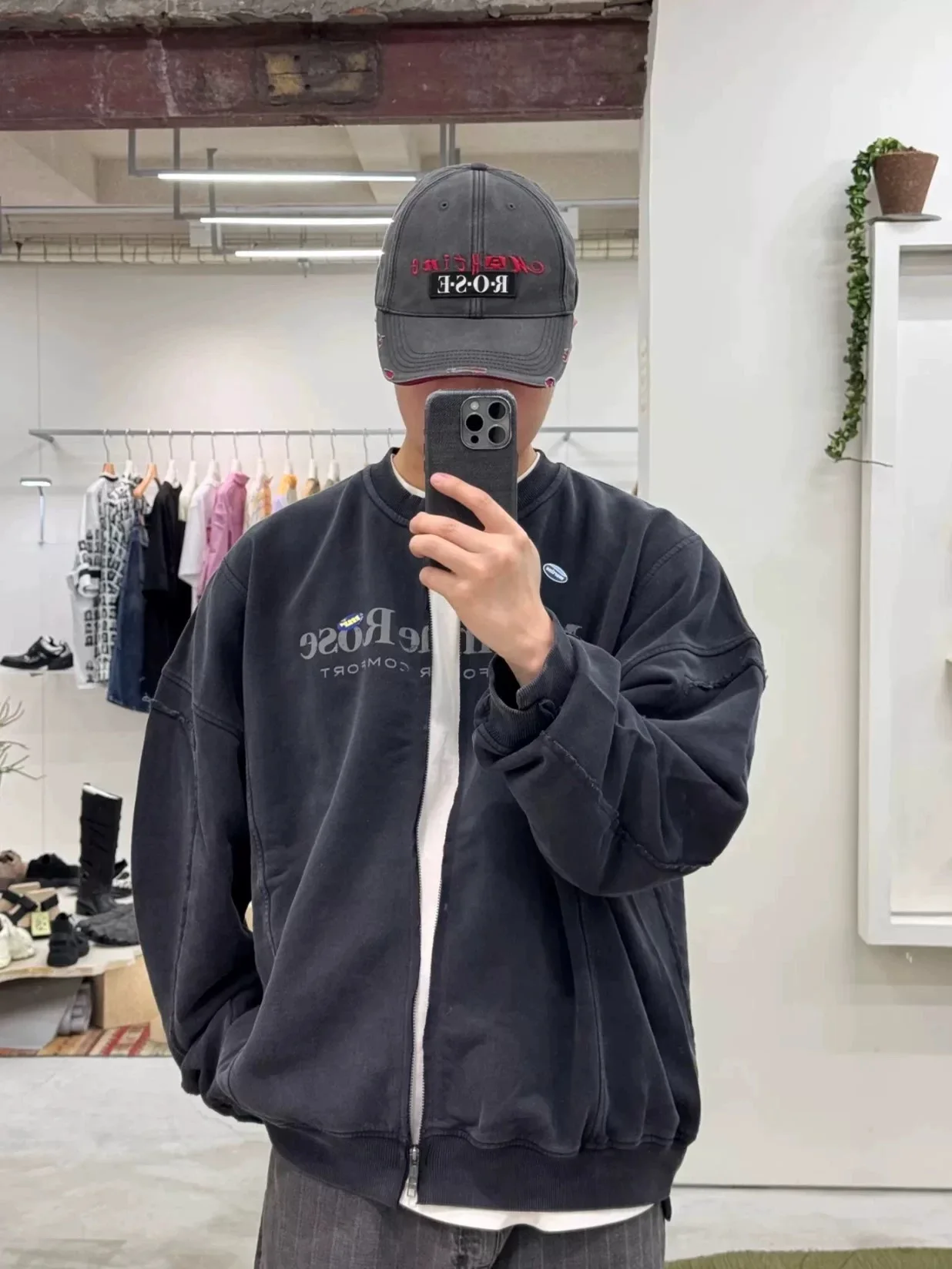 

Винтажная куртка с логотипом и принтом Stier, свободного кроя, на молнии, с удлиненными рукавами, круглым вырезом, весенняя.