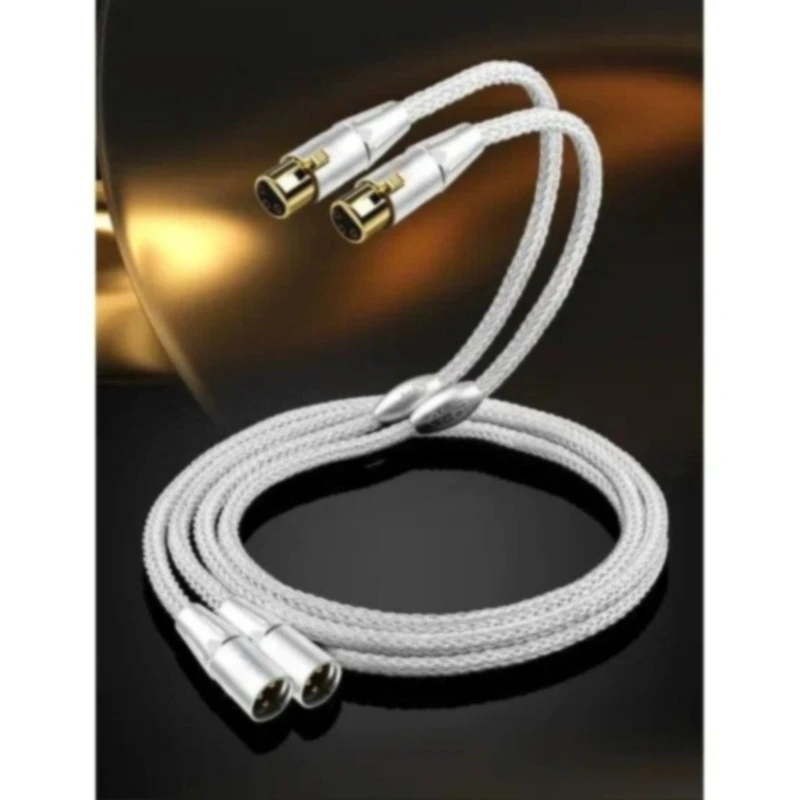 Elevate Your Audio Experience with Our Premium Sterling Silver  Balanced Signal Cable, Meticulously Engineered for The