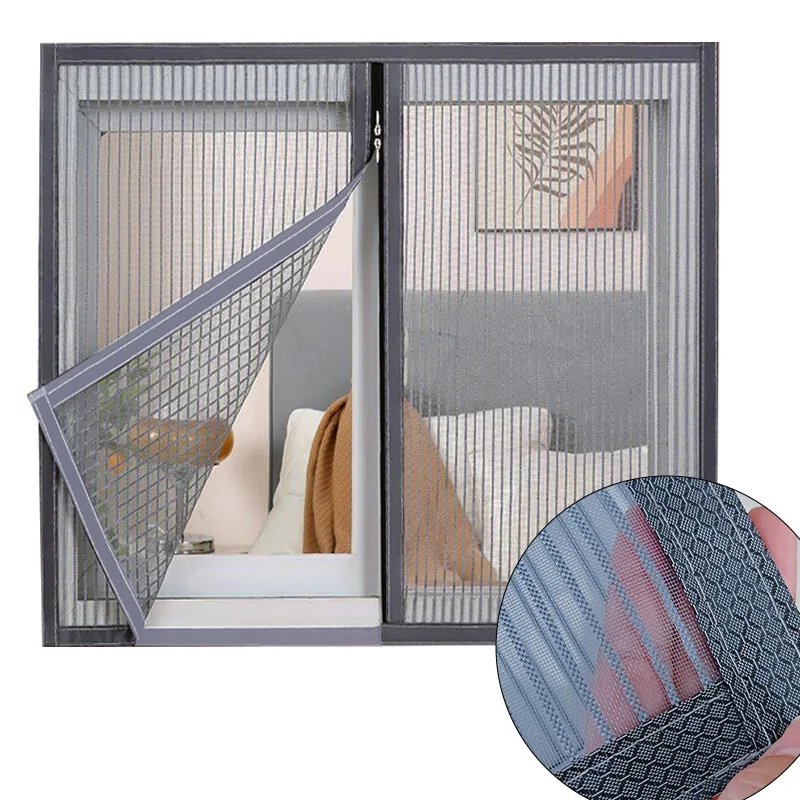 

Летняя самоклеящаяся молния, защита от комаров, высококачественная алмазная сетка, самостоятельная установка для домашнего использования, не требует штамповки