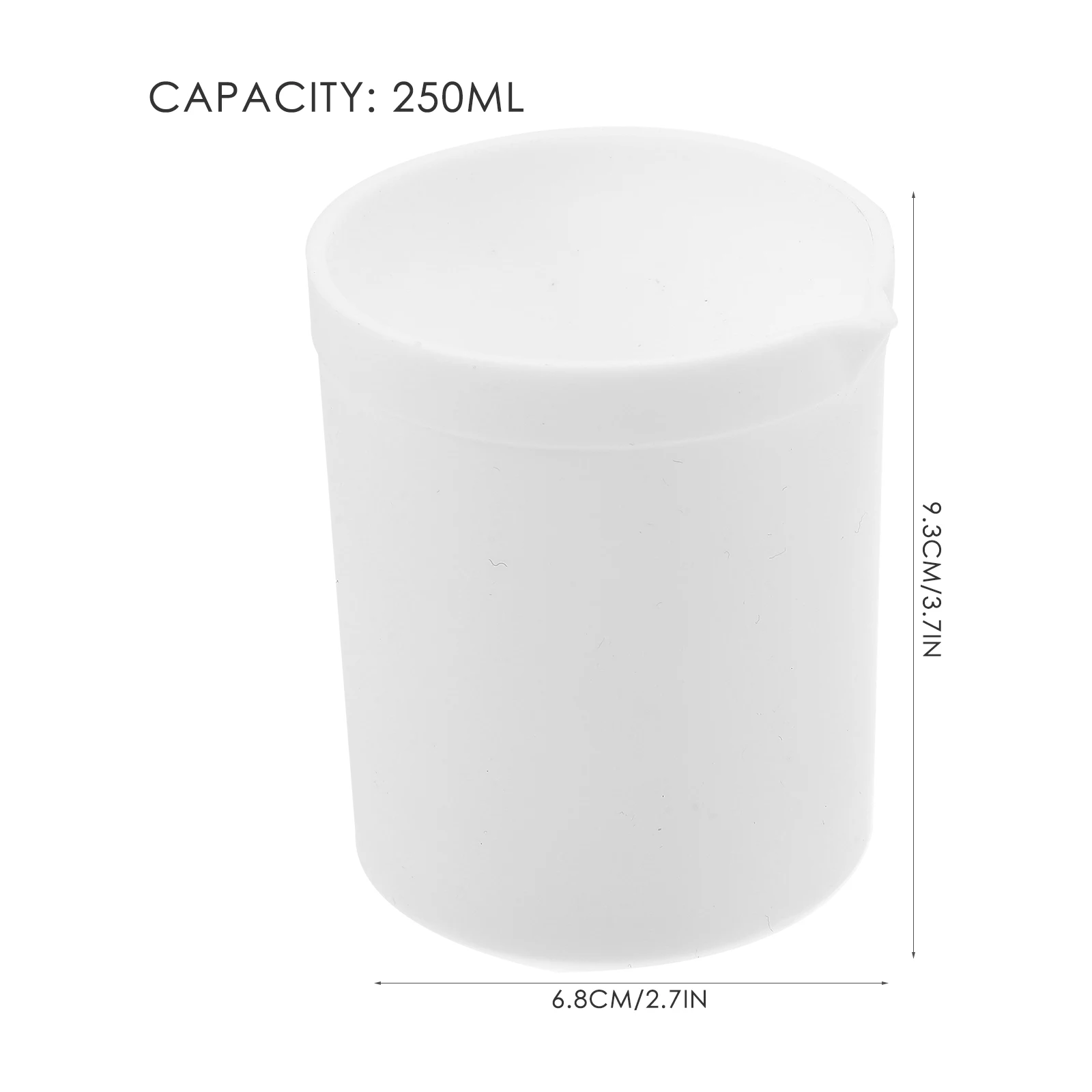 

250Ml Ptfe Beaker Laboratory Equipment High Temperature Resistance 280°C Reusable Lab Experiment Labs Beaker Stable Base