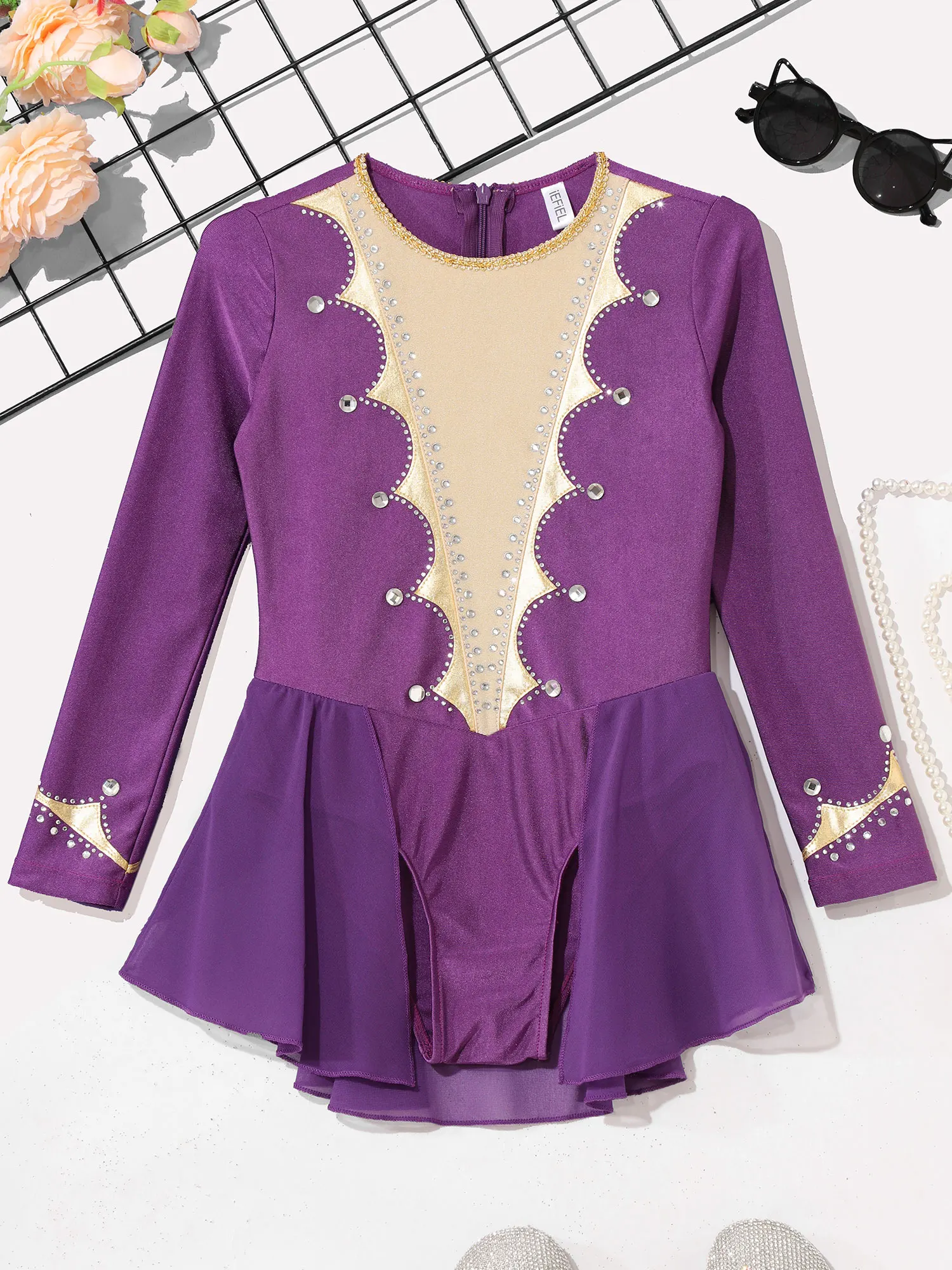 Girls Magic Show Dance Costume Circus Ringmaster Uniform Halloween Carnival Party Kids Skating Gymnastics Acrobatics Leotard