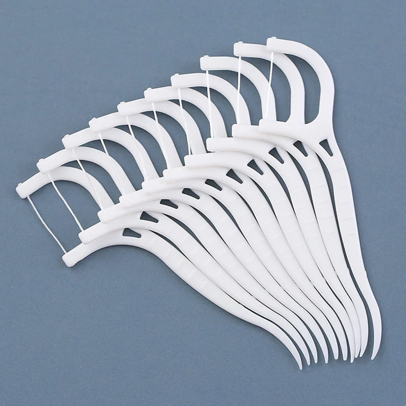 50-400pcs Dental Floss Flosser Picks Toothpicks Teeth Stick Tooth Cleaning Interdental Brush Dental Floss Pick Oral Hygiene Care
