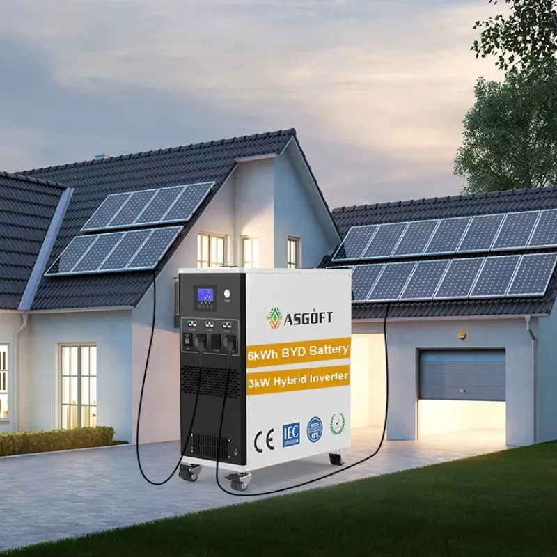 

[Best-selling] Asgoft Hot Selling White Color 25.6v 235ah 3kw/6kwh All In One Solar System Home Storage Battery Backup Emergency