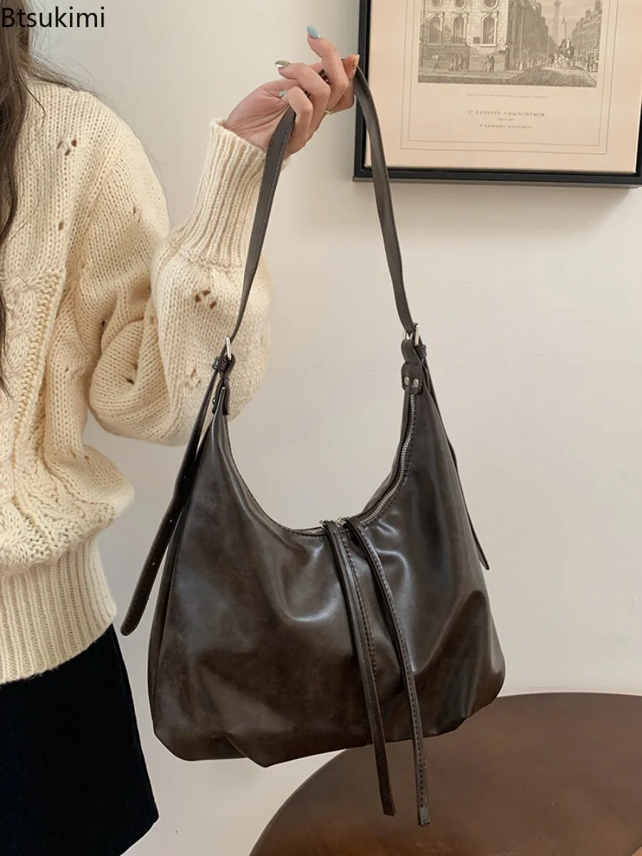 2026 New Retro Underarm Bags Fashion Leisure Large Capacity Shoulder Bag Women's Daily Commuter Bag Crossbody Bag Women's Bags
